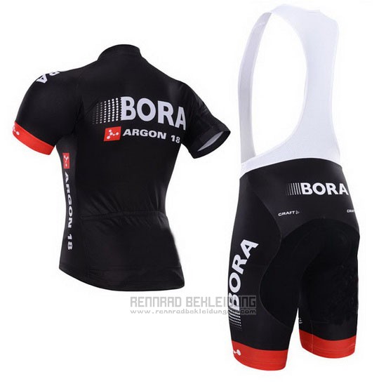 2015 Fahrradbekleidung Bora Shwarz Trikot Kurzarm und Tragerhose - zum Schließen ins Bild klicken